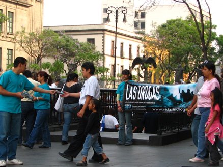 Anti-drug materials distributed in Mexico